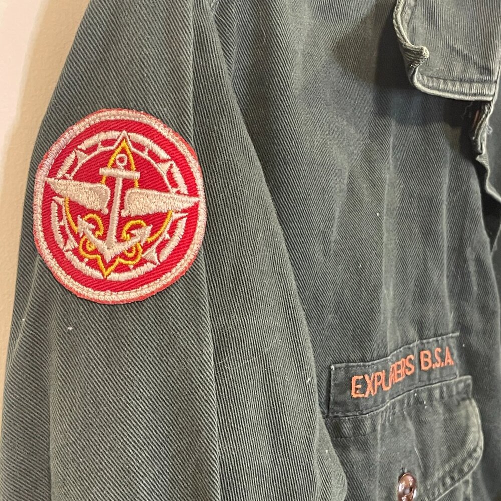 Boy Scout Button Down With Patches - image 2